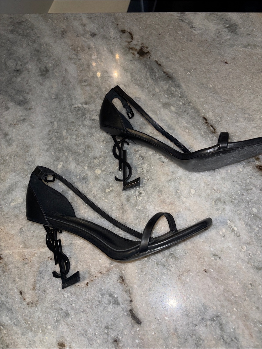 Black heels, size 40